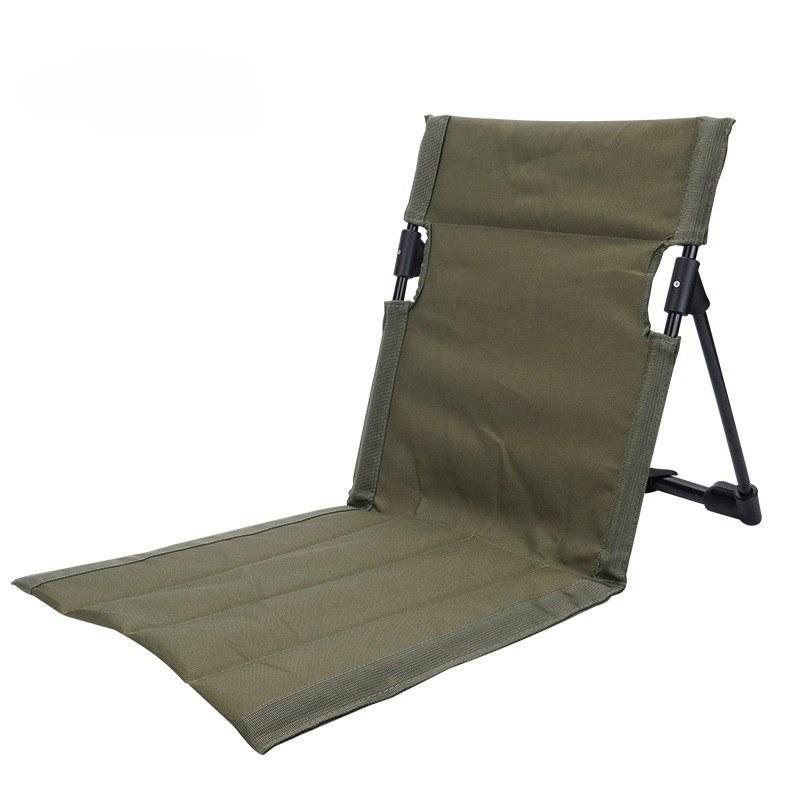1pc Foldable Camping Chair Outdoor Garden Park Single Lazy Chair Backrest Cushion Picnic Camping Folding Back Chair Beach Chairs