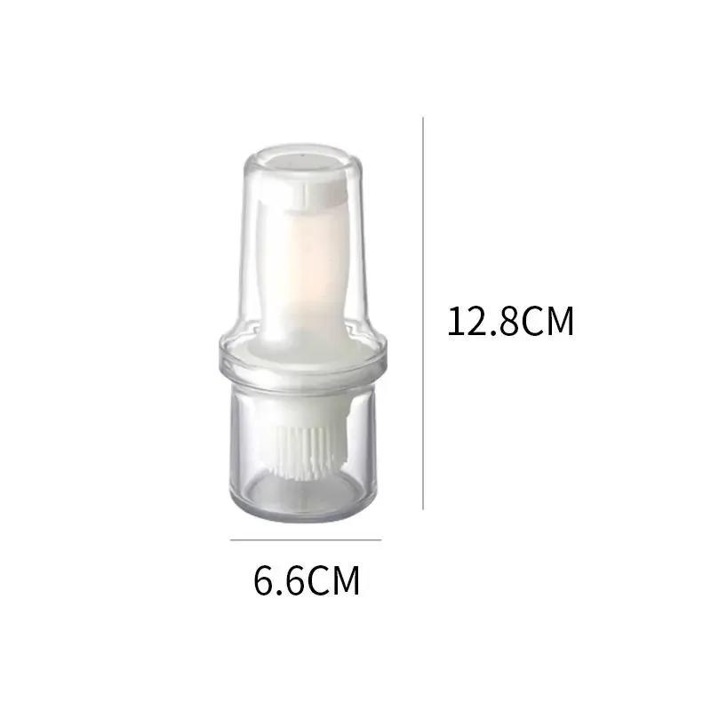 Grill Oil Brushes, Portable Silicone Oil Bottle with Brush, Temperature Resistant, Liquid Oil Pastry Kitchen Baking BBQ Tool