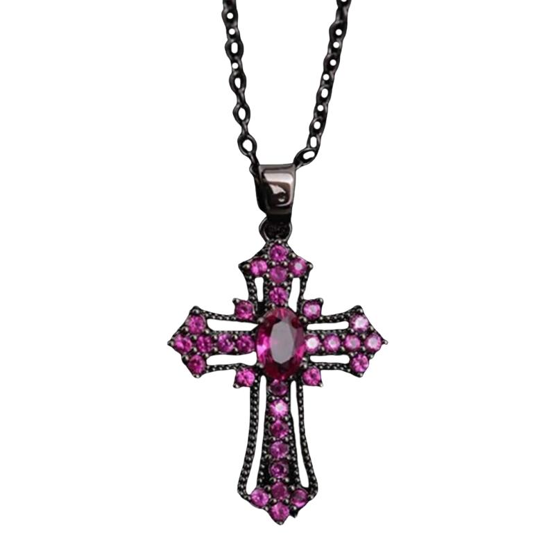 Stylish Crosses Pendant Charm Necklace Resistant to Tarnish Jewelry Accessory for Personalize Expression and Faith