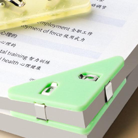 5 Stück Dreieckige Eck-Büroklammern Testpapier-Organizer Büro Aktenklassifizierung