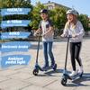 Elektrische Step voor Kinderen Leeftijd 8-12, 16 KM Bereik, Max. Snelheid 16KM/U, 6.5" Ultralichte Elektrische Step voor Kinderen met Kleurrijke Sfeerverlichting - Blauw