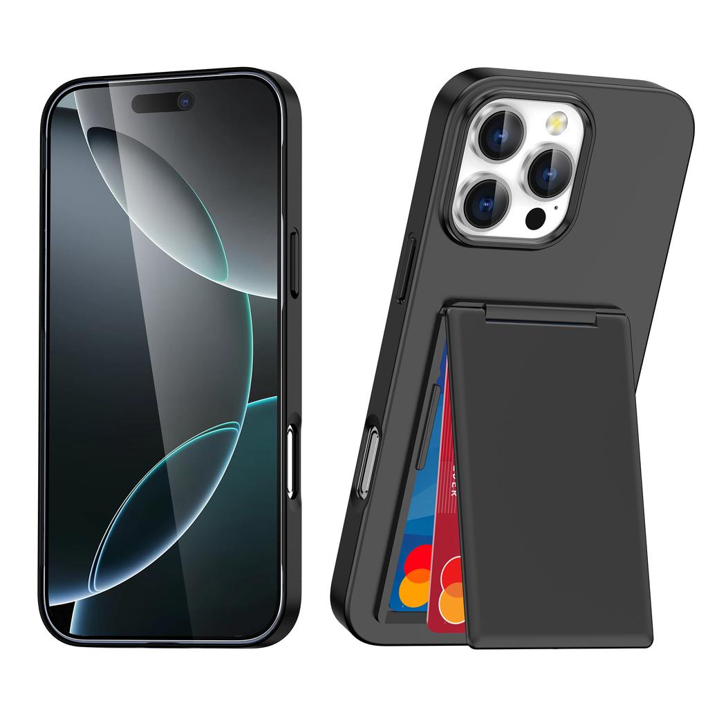 Card Pocket Holder Hard Phone Bag Case for Iphone 17 Pro Max Air 16 15 14 Plus 13 Pro Iphone16 Iphone17 Back Cover