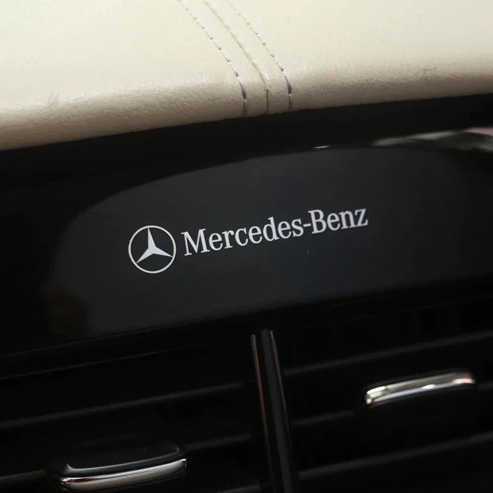 3D Metal Emblem Auto Decor Decals Car Window Wiper Stickers For Mercedes Benz AMG W212 W204 W211W168 W213 W205 W210 W124