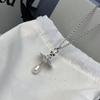 Meier Queen Mother's Flying Baroque Saturn Water Drop Pearl Necklace Niche Styleclassysweater Chain