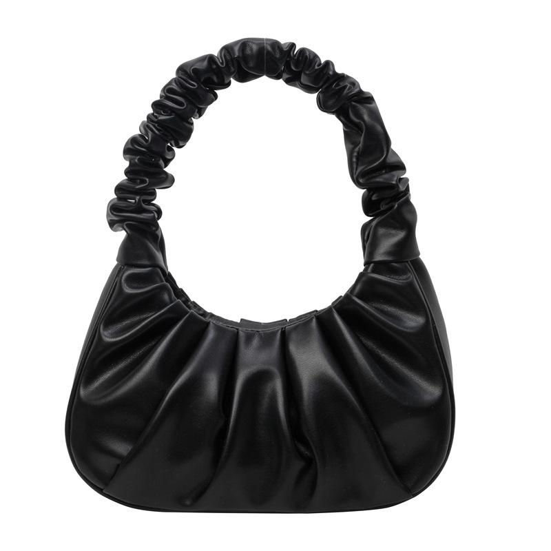 Premium Sense Light Luxury Niche Design Bag Women's 2025 New Pleated Cloud Bag Temperament Versatile Shoulder Armpit Bag