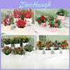 Artificial Rose Scented Flower Plant With Pot For Home Decor And Gift Ideas