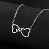 Mama Letter Pendant Butterfly Necklace for Women Stainless Steel  Chain Choker Trendy Family Jewelry Mother's Day Gift for Mom