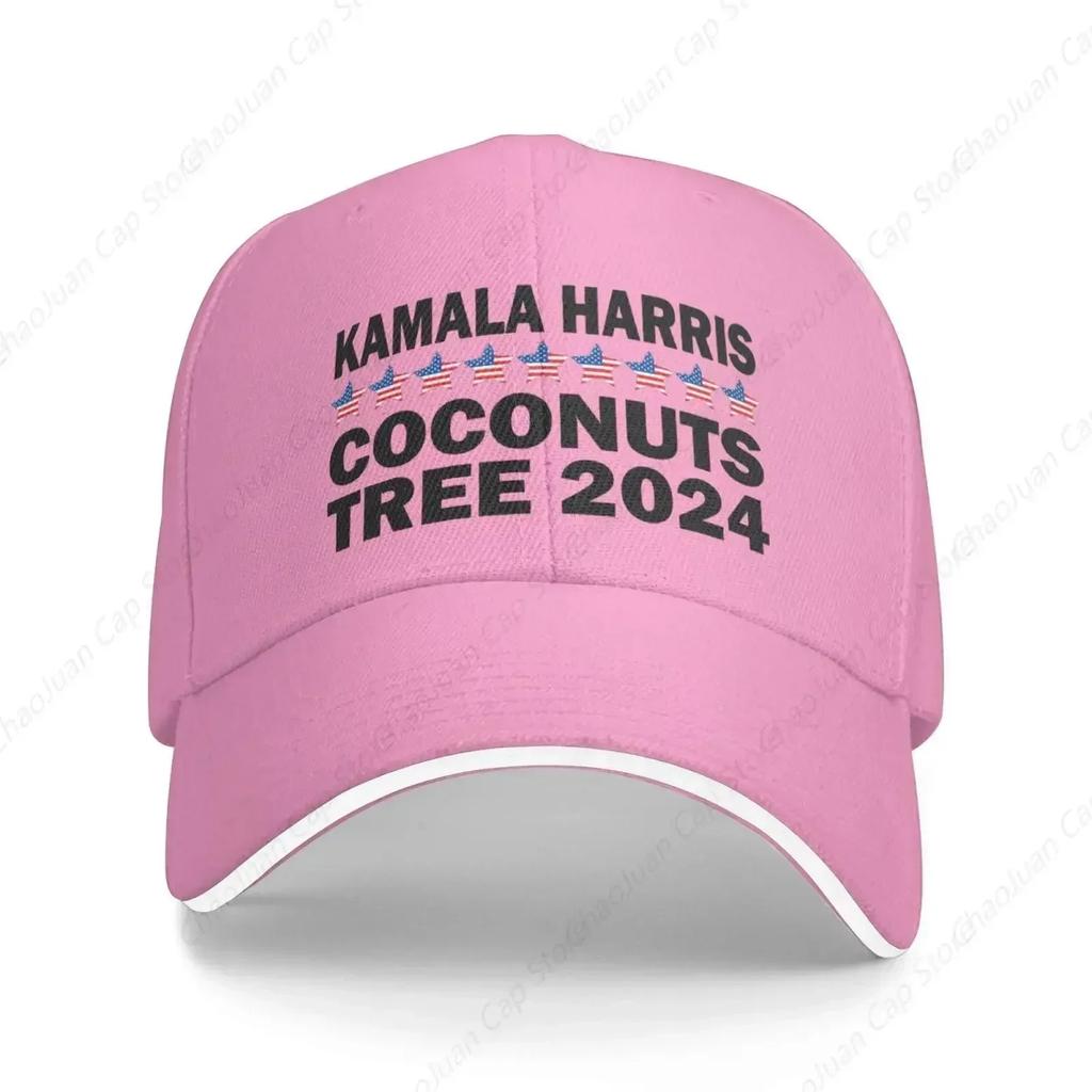 Coconuts Tree Patriotic Kamala Harris Hat Baseball Cap Trendy Funny Hats for Unisex Women Sun Caps