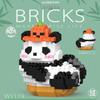 Compatible Lego Panda Hua Hua Meng Lan Fu Bao Doll Building Blocks Toy