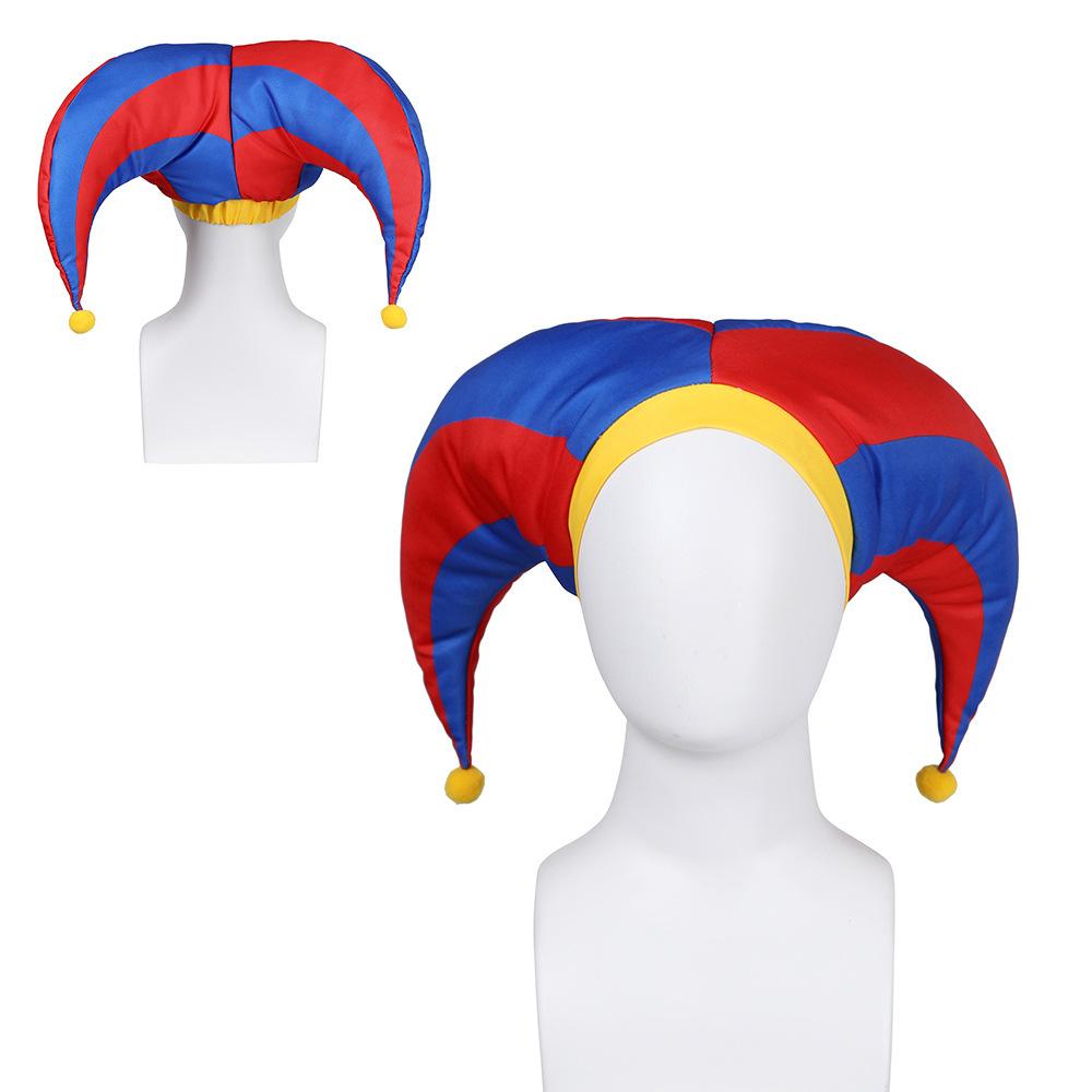 Costume de Cosplay Pomni Le Incroyable Cirque Numérique Combinaison Clown Manches Courtes Color Block Adulte Tenue de Cosplay Halloween