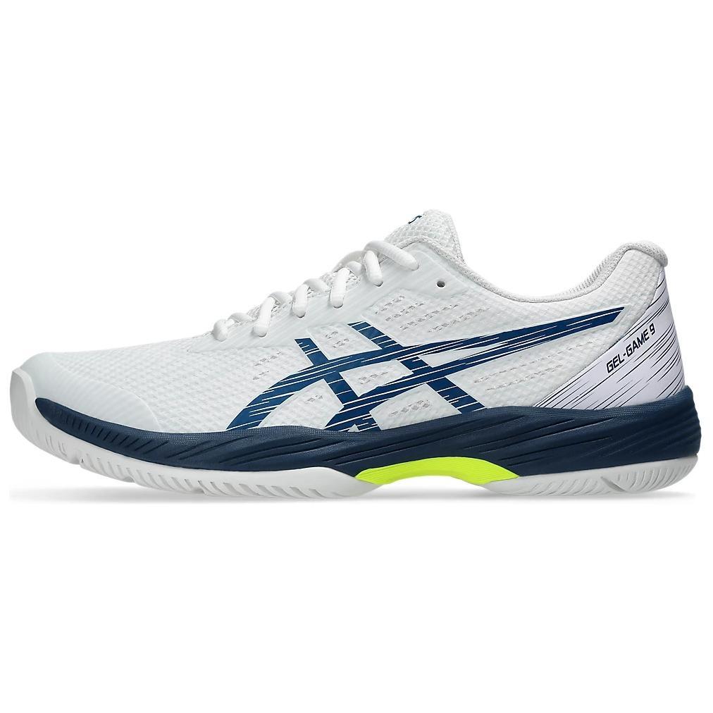 ASICS Gel-Game 9  White Mako Blue  Men s 1041A337-104 EU 44