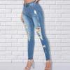 Jeans Casual Rotti Colorati Larghi da Donna