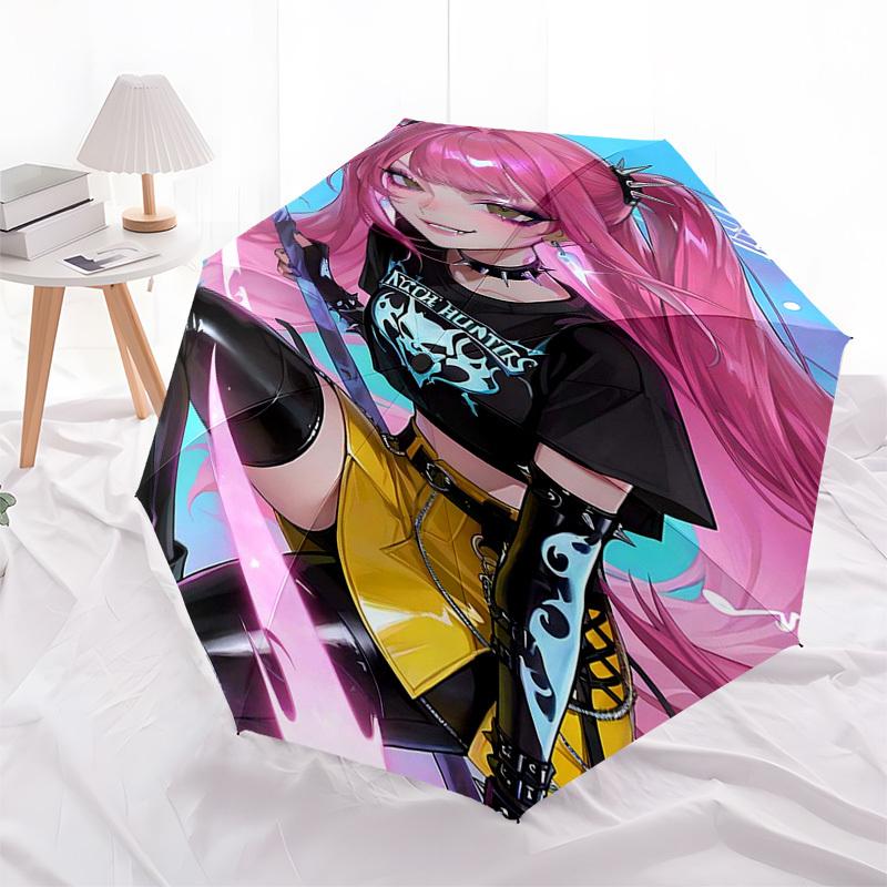 

1pc Automatic Opening Closing Umbrella with 3-Fold Design, 8-Bone Iron Frame, Outdoor for Fans, Travelers, Everyday Use, Gift Idea (Fruit Theme).G096