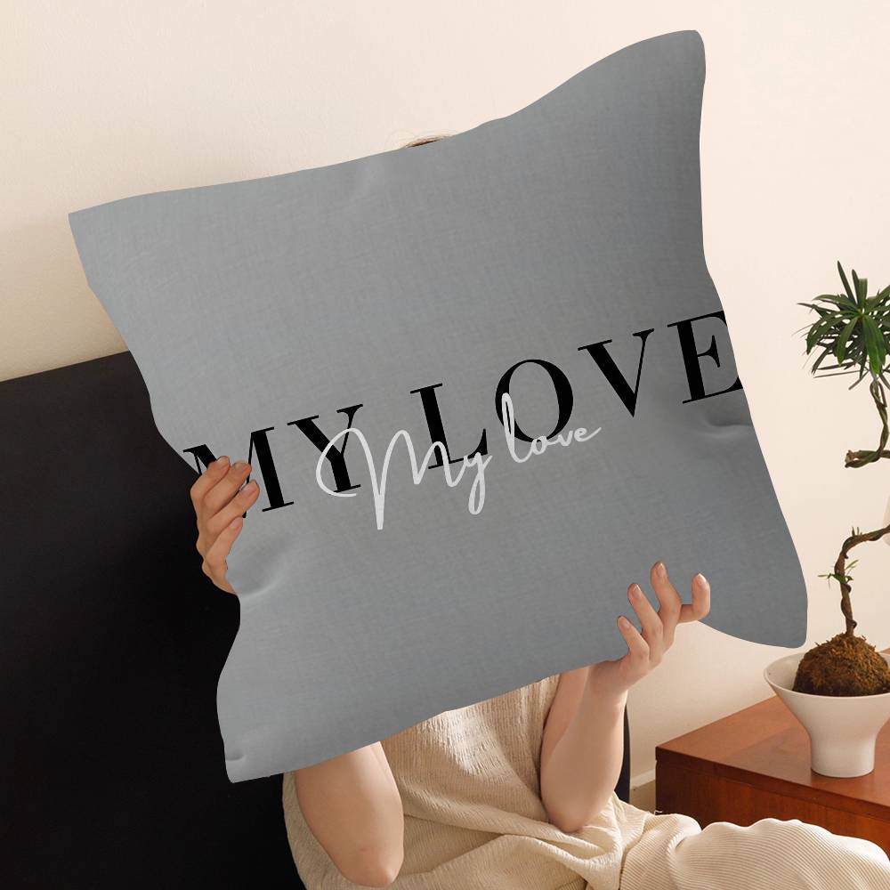 

Flower Love Pattern Cushion Cover Car Throw Pillow Case For Sofa Car Christmas Gift 40x40cm 45x45cm 30x30cm