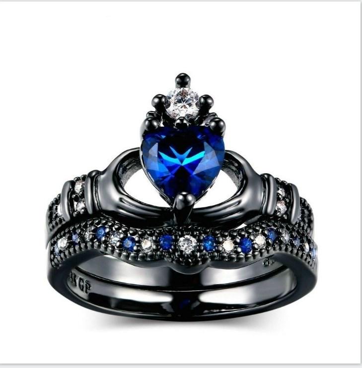 Anillo de pareja con dijes, anillo de acero inoxidable 316L para