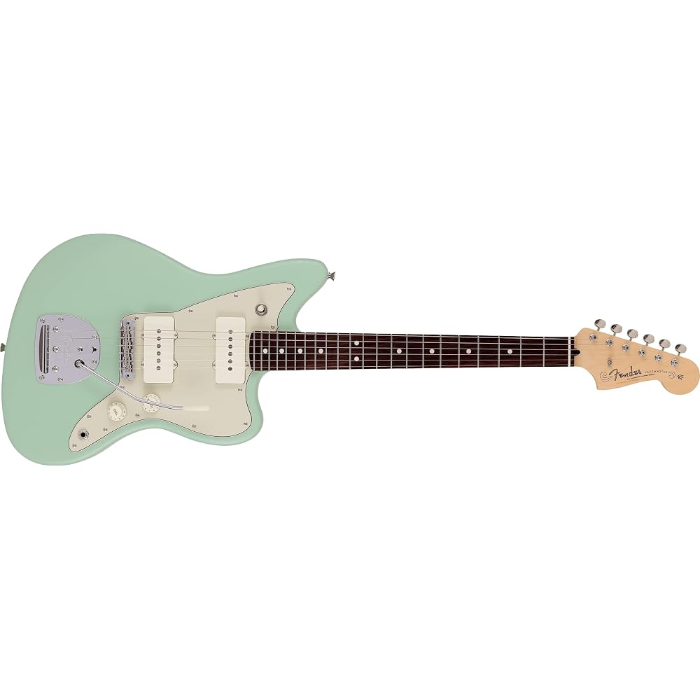 Fender Short Scale Guitar Made in Japan Junior Collection Jazzmaster®, Rosewood Fingerboard, Satin Surf Green, with Soft Case