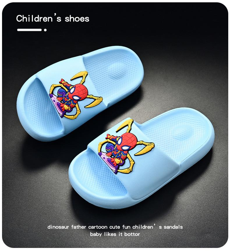 Bequeme Kinder-Eva-Hausschuhe im Cartoon-Stil für Jungen, rutschfeste Sommerschuhe