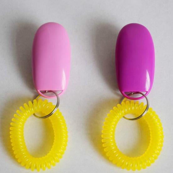 Clicker per addestramento animali domestici Frequenza regolabile Resistente all'usura Solido Non sbiadisce Comodo esercizio per smettere di abbaiare