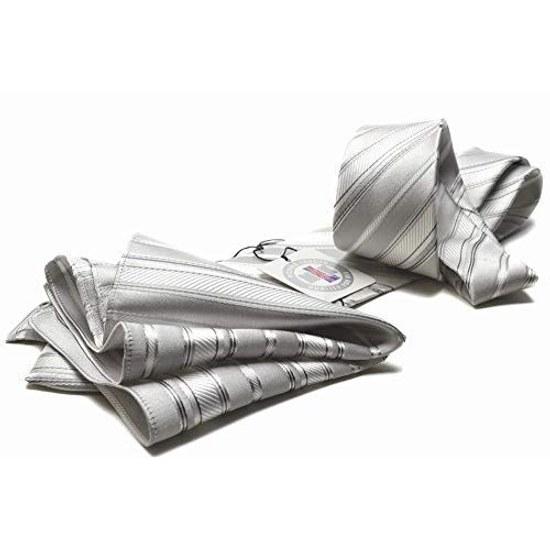 Michiko London Luxury Formal Tie Pocket Chief 2-Piece Set CPN-179