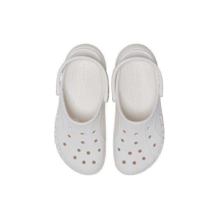 Crocs Baya Platform Clog EVA Clogs 4.1cm Women's White 208186-100