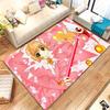Cute Sakura Card Captor Girl Cartoon Living Room Non-Slip Area Rug Soft Carpet for Bedroom Kids Playroom Sofa,Home Decor Doormat
