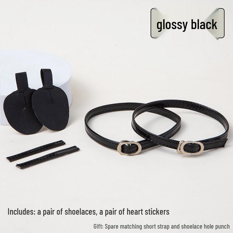 Non-Slip High Heel Strap with Suede Matte Finish - Secure Tie-Up Buckle Design