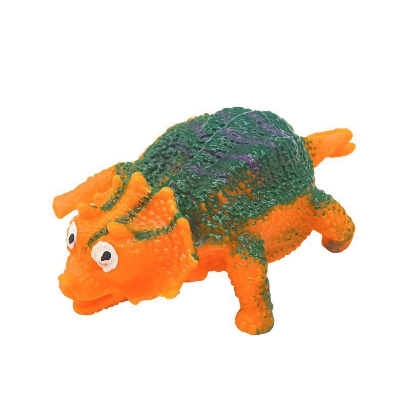 Inflatable Dinosaur Stress Relief Toy - TPR Blow-Up Animal Vent Ball