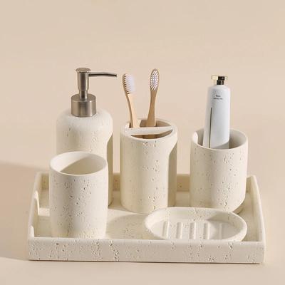 Bathroom Lotion Bottle Toothbrush Holder Tray Toiletry European Home Bathroom Products Hotel Electric Toothbrush Shelf