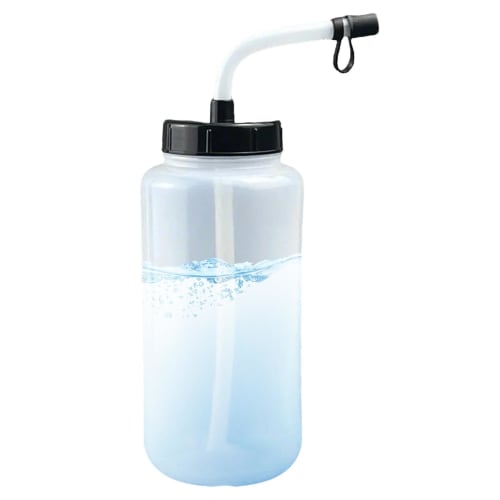 

Yuemeuy Sports Water Bottle, Squeeze Water Bottle - Squeeze Water Bottle with Long Straw, Outdoor Kettle - 1L Squeeze Water Bottle, Leak-Proof Water B