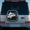 Car Personalized Text Font Sticker Shark Pattern Stickers Boat Ship Vinyl Decal Creative DIY Decaration Auto Accessories