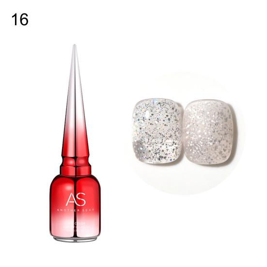 15ml Nail Varnish Beautiful Smooth Brushing Mini Practical Popular Color Beige Glue for Girl