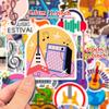 50 Headphones Music Stickers Rock Band European And American Personality Cool Music Stickers Music Stickers Diy