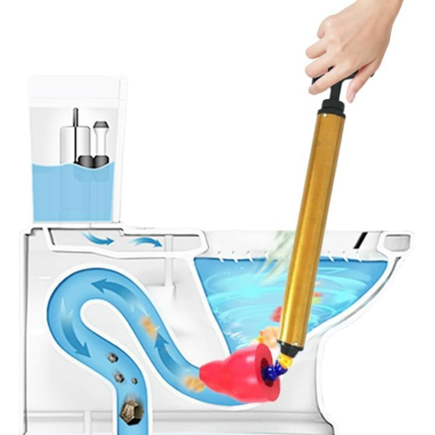 Toilet Plunger,Pressure Toilet Unblock One Shot,Toilet Plunger Drain Clog Remover,Air Plunger for Toilet Bathroom Floor Drain Sink Kitchen Unclogger P