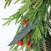 45Cm Christmas Wreath Artificial Simulation PE Norfolk Soft Glue Velvet with Half Ring Door Hanging Christmas Decorations