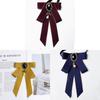 Collegiate Style Girls Neck Flower With Butterfly Tie For Office And Uniform Wear
