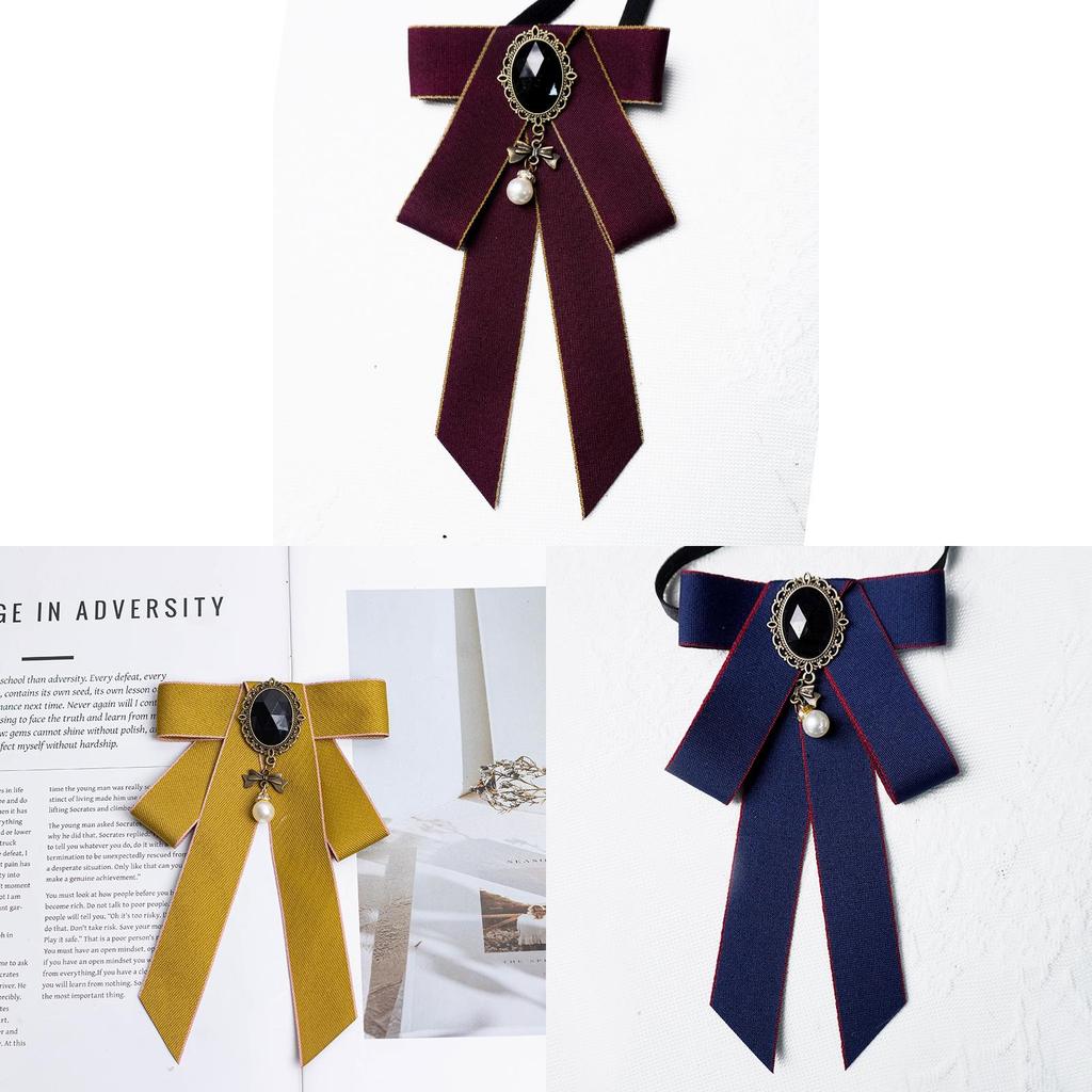 Collegiate Style Girls Neck Flower With Butterfly Tie For Office And Uniform Wear