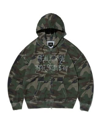 Wildleder Thermo Camo Kapuzenreißverschluss [Camo]