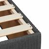 Box Spring Bed with Mattress Dark Gray 80 x 200 cm Fabric