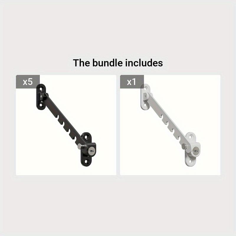 1 Pc Window Ventilation Limiter Fixer, Plastic-Steel Inward-Opening Window Latch, Wind Hook Safety Lock for Ventilation