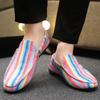 Fashion Man Shoe Plus Big Size Stripe Moccasin Sneakers Trends 2025 In Promotion Footwear Offer Adults 44 Elegant Casual Shoes for Men