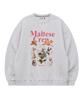 WAIKEI Maltese Crew Sweatshirt Melange White