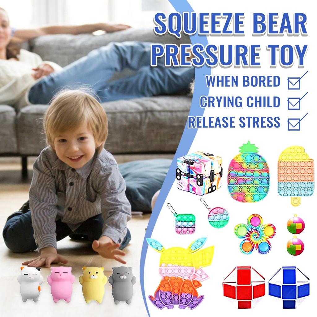 Push Bubble Sensory Toys,Reliever Silicone Stress Reliever Toy