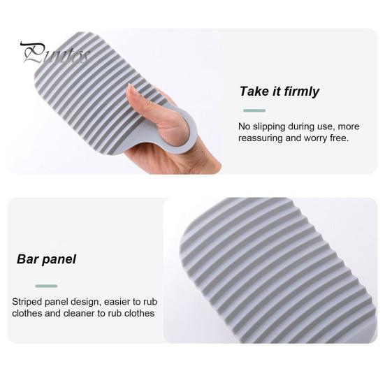 Plastic Washboard for Laundry Portable Mini with Convex Points, Compact Non-Slip Scrub Small Board Board, Hand-held Supplies Collars Cuffs Socks