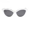 Retro White Cat Eye Sun Eyeglasses for Female Retro Latest Stylish Compact Half Frames Eyewear Trending Travel Sexy Woman Sunglasses