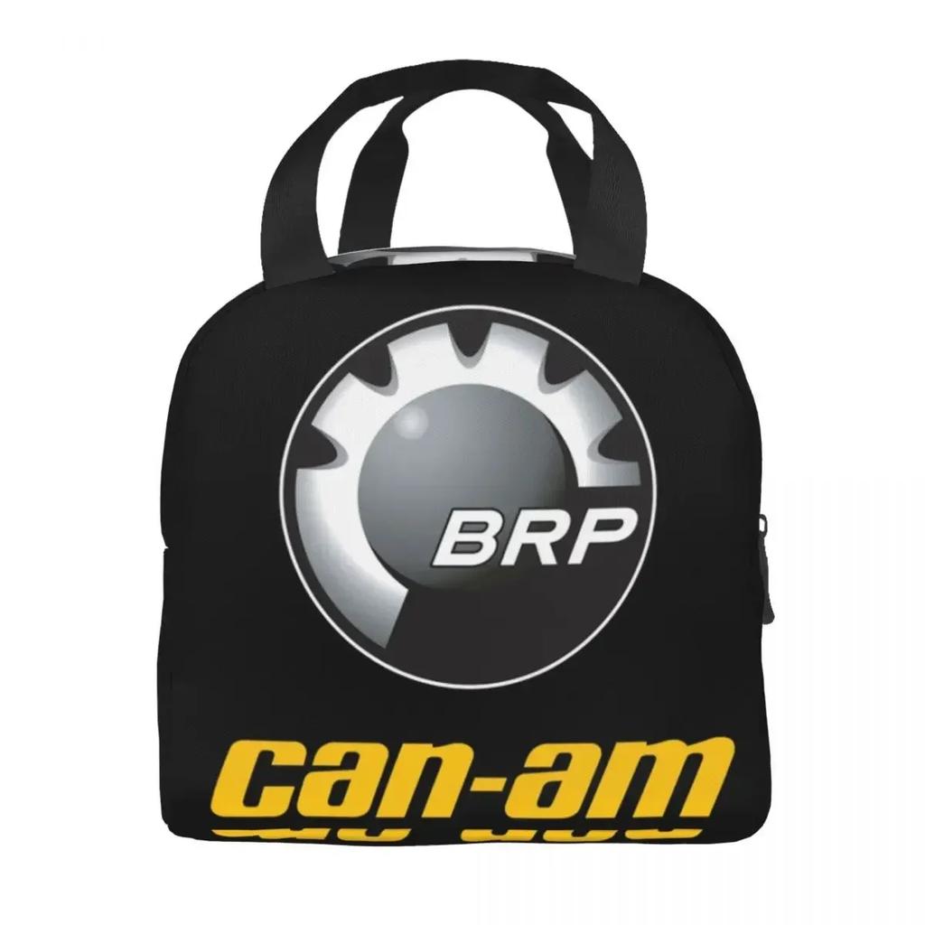 Benutzerdefinierte BRP ATV Unisex Can Am Logo Lunchtasche Damen Thermokühlbox Isolierte Brotdose für Kinder Schulkinder lunchbag