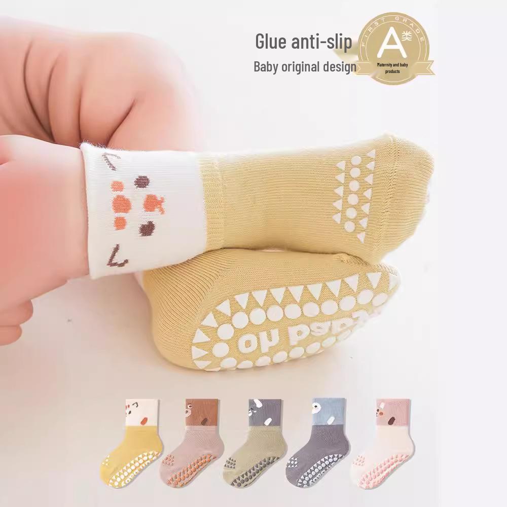 2025 Spring Collection: Baby Non-Slip Cotton Socks for Newborns, Boys & Girls