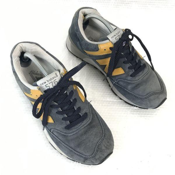 

New Balance UK Limited Model W576PBY Leather Sneakers UK4 22.5 Gray