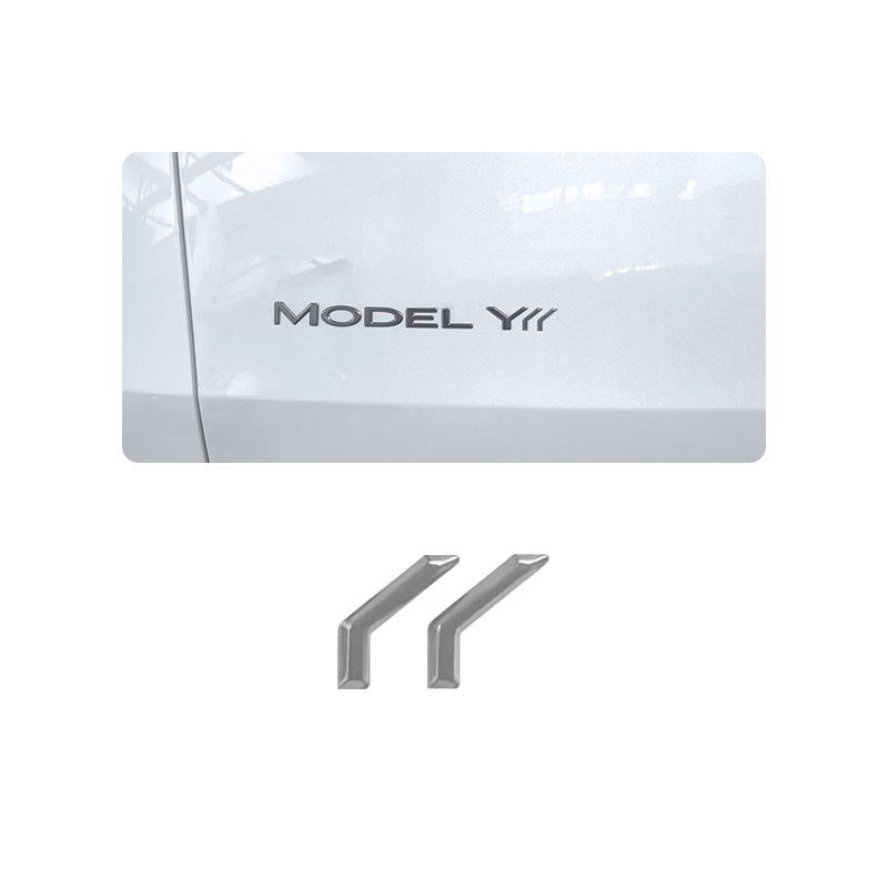 Tesla Model Y Modified Rear Emblem Sticker - Extended Version Standard