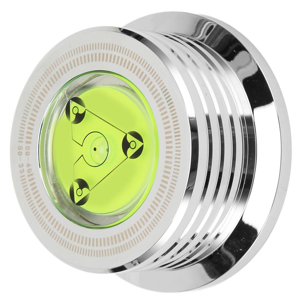 Record Weight Stabilizer Professional 50Hz 45rpm Vinyl Turntable Disc Stabilizer with Level and Speed Measurement