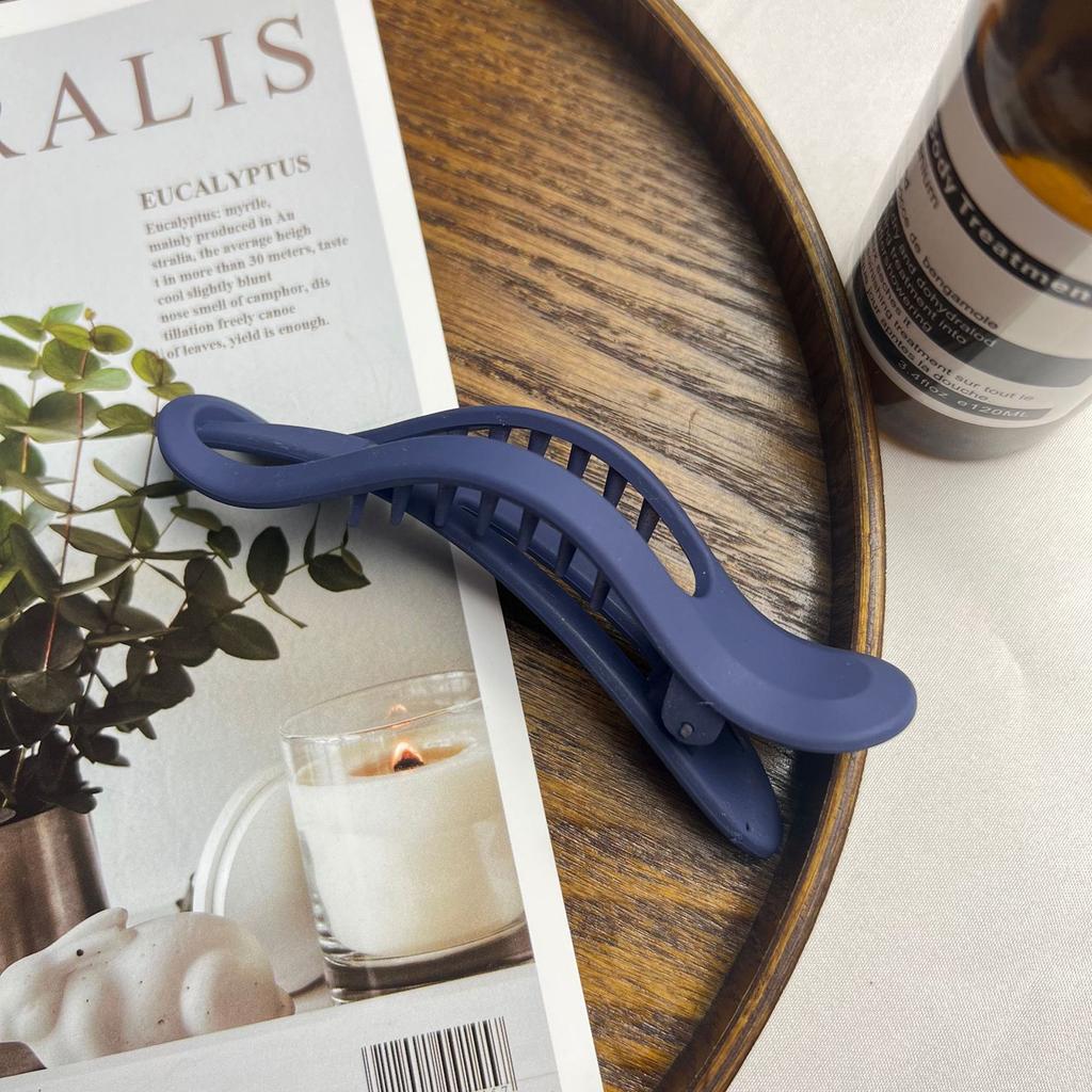 Vintage Matted Hair Clip For Women Fashion Personality Gradient Contrasting Duckbill Clip Girls Daily Life Hair Accessories